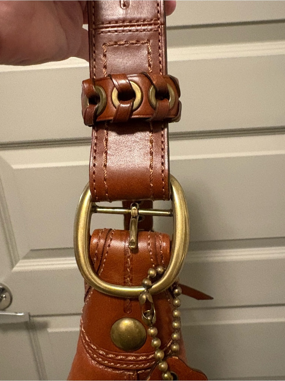 Coach EUC Y2K 2008 Bleecker Duffle 11422 in Cognac/Whiskey - Picture 5 of 11